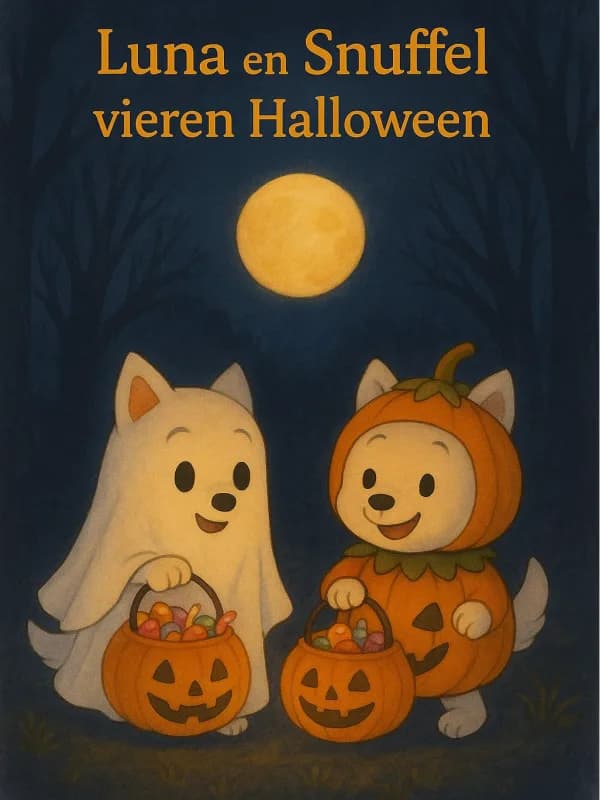 Luna en Snuffel vieren Halloween